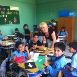 Hannele Piipari teaches English in a school in Santiago, Chile