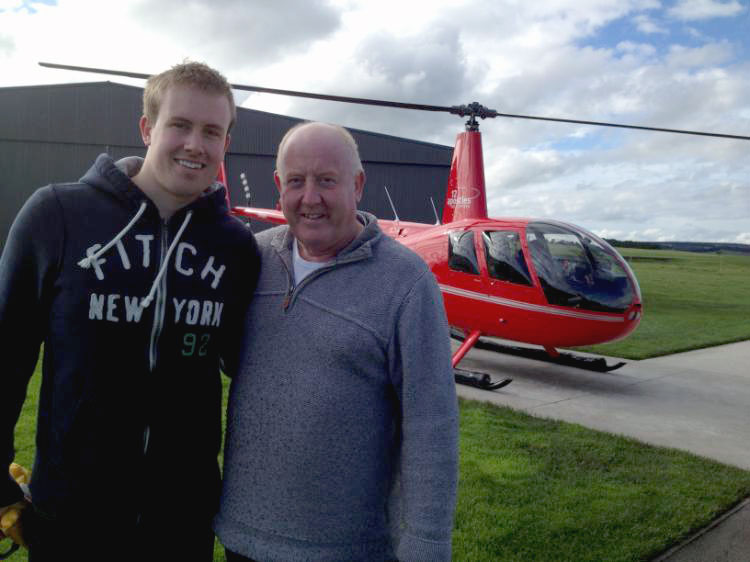 Tim Clarke with his Dad