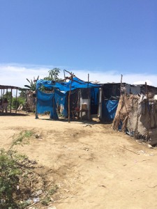 Tent home in Haiti