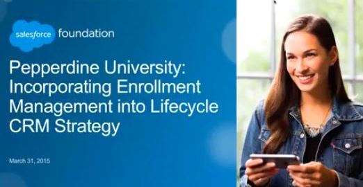 Webinar: Incorporating Enrollment Management into Lifecyle CRM Strategy