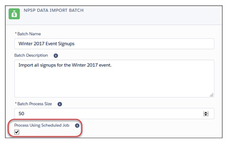 New in the Nonprofit Success Pack (NPSP) Batch Data Import