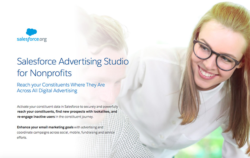 Salesforce Advertising Studio for Nonprofits