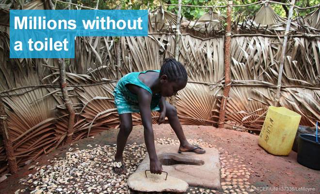 Nonprofits are taking action to address access to sanitation. 