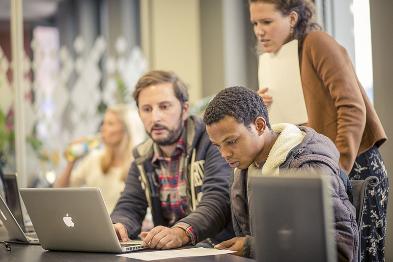 Salesforce employees help newcomers with workforce development mentoring
