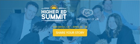 Higher Ed Summit Share Your Story