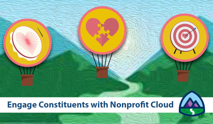 Image saying “Engage Constituents with Nonprofit Cloud”