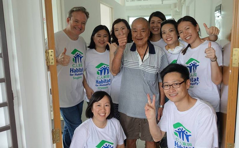 Habitat Singapore volunteers transformed the living conditions and life of a Singapore resident.