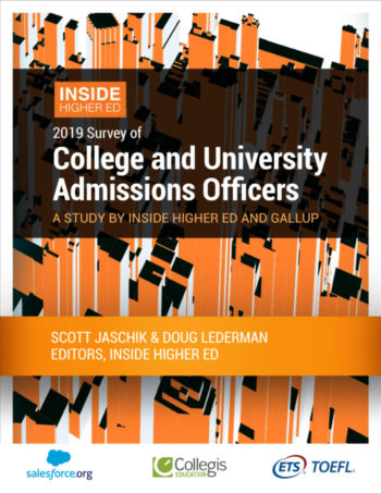Cover image of the 2019 Survey of College and University Admissions Officers