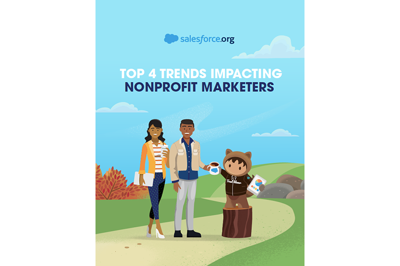 Top 4 Trends Impacting Nonprofit Marketers Guide cover photo