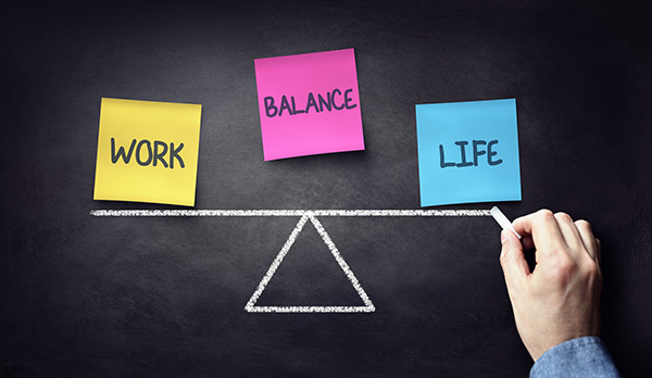Work-life balance graphic
