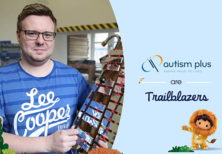 Image with Autism Plus becoming Trailblazers