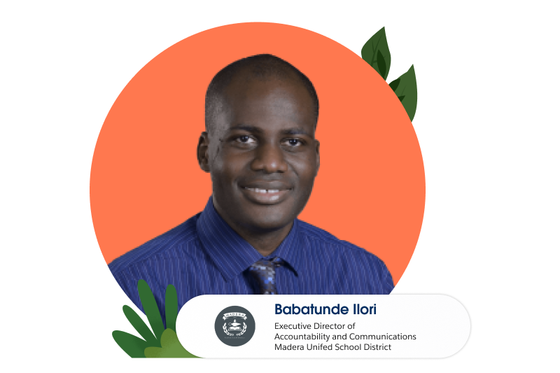 BABATUNDE ILORI, EXECUTIVE DIRECTOR OF ACCOUNTABILITY AND COMMUNICATIONS, MADERA UNIFIED SCHOOL DISTRICT