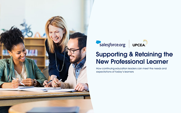 Cover image for the Salesforce.org and UPCEA report