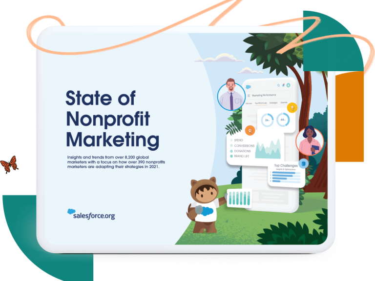 State of Nonprofit Marketing report in iPad