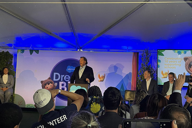 Marc Benioff speaking at an event