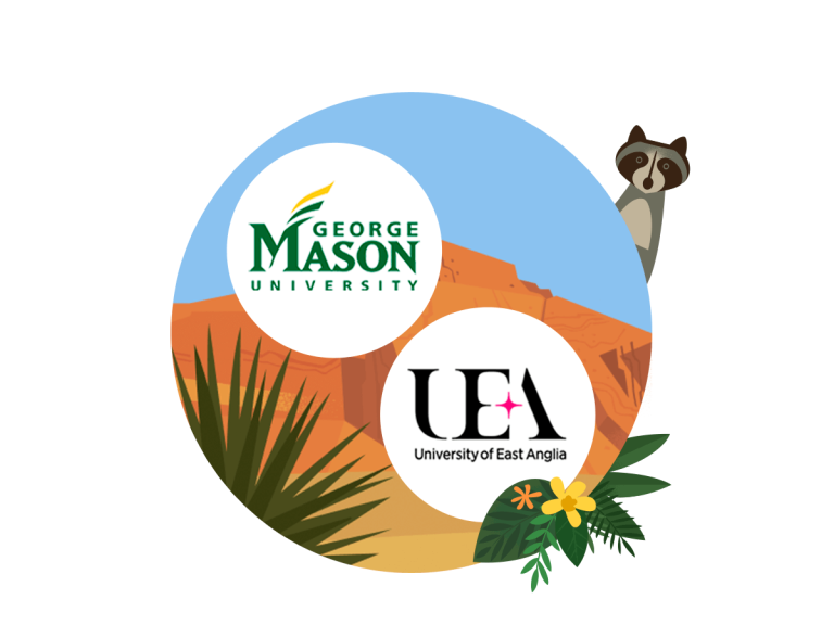 George Mason and University of East Anglia logos